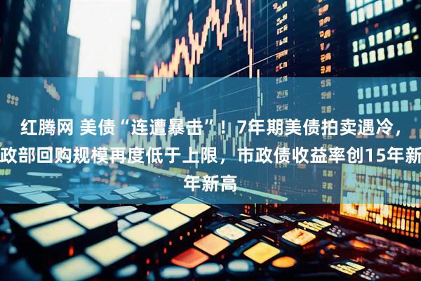 红腾网 美债“连遭暴击”！7年期美债拍卖遇冷，财政部回购规模再度低于上限，市政债收益率创15年新高