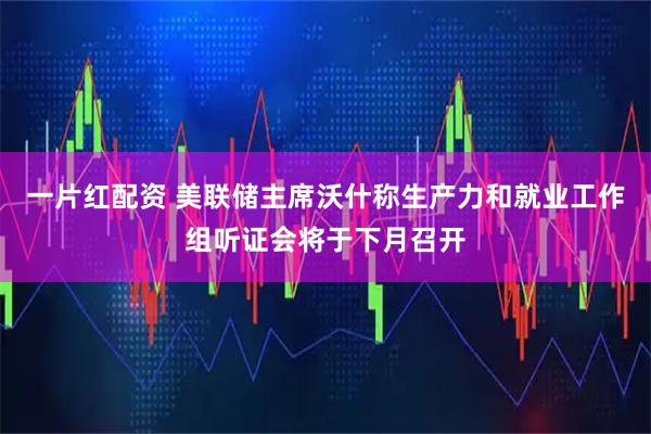 一片红配资 美联储主席沃什称生产力和就业工作组听证会将于下月召开